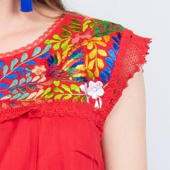 Yaritza Mexican Red Top - Picture 8 of 9